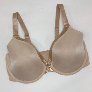 Vanity Fair Satin Beige Bra, 36 DD